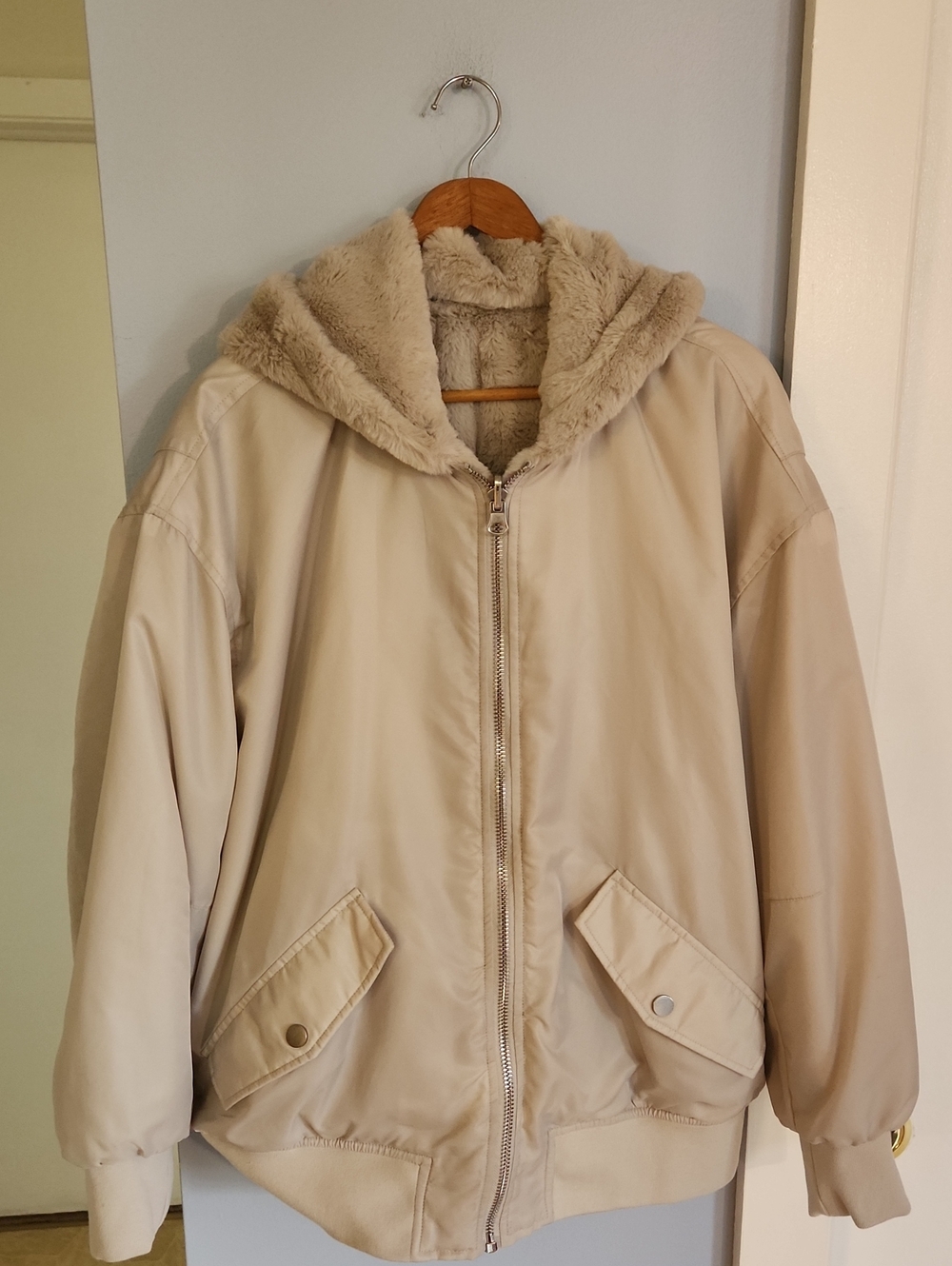 REVERSIBLE Faux Fur Jacket